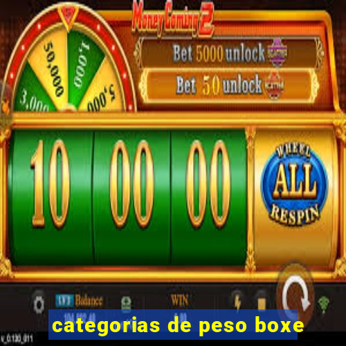 categorias de peso boxe